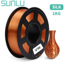 SUNLU PETG/ABS/SILK/TPU/PLA Filament 1 Rolle 1,75 mm FDM 3D-Druckermaterial mit hoher Festigkeit 100 % blasenfreies Filament für 3D-Stift