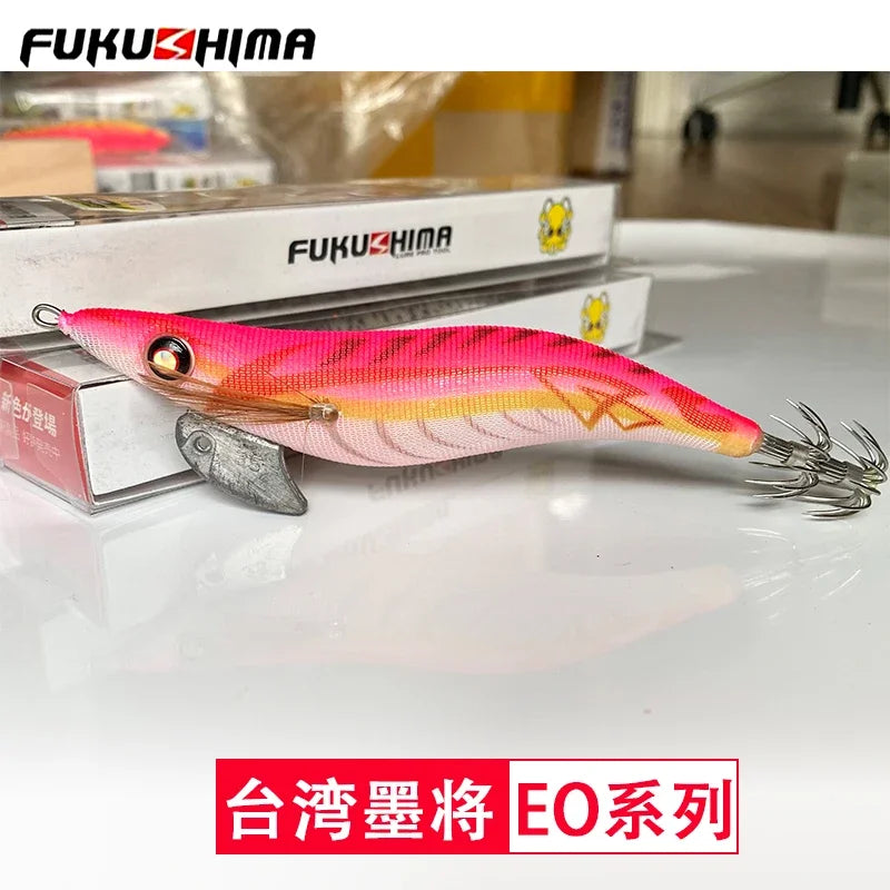 Taiwan Mojiang EO luminous wood shrimp squid hook false bait Luya bait soft silk cuttlefish hook bait wood hook 3.5