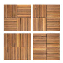 The Terrace Weave | 36-Piece Interlocking WPC Patio Deck Tile System