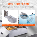 VEVOR  Electric Deep Fryer w/Dual Removable Tanks 12L 5000W Commercial Countertop  Fryer for Chicken French Fries Frying Chips