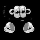 2 Sets Locking Strong Magnetic Clasps Magnet End Clasp Connectors For Jewelry Making DIY Bracelet Necklace Extender Accessories