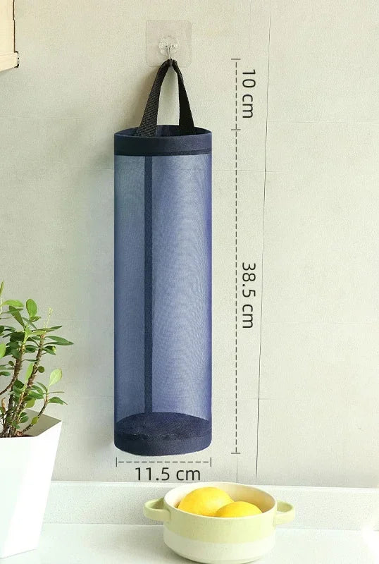 NEW Kitchen Grocery Bag Home Holder Wall Mount Plastic Bag Holder Dispenser Hanging Storage Trash Garbage Bag Garbage Organizer