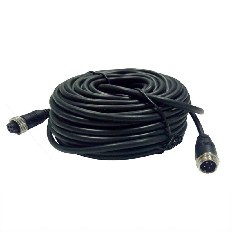 4 Pin Aviation Extension Video Cable 3M 5M 10M 15M 20M for Truck Bus Monitor Camera Connection