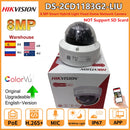 Hikvision 8MP IP Camera DS-2CD1183G2-LIU Built-in Mic Dual-Light 4K Smart Hybrid Light With ColorVu Fixed  Dome Network Camera