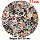50 Stück Anime Dragon Ball Aufkleber Goku Cartoon Aufkleber Spielzeug Laptop Motorrad Koffer Aufkleber Kinder Weihnachtsgeburtstagsgeschenk