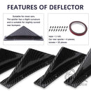 4pcs Universal Carbon Fiber Black ABS Rear Bumper Lip Diffuser Spoiler for Enhancing Car Aerodynamics And Style Protector Guard
