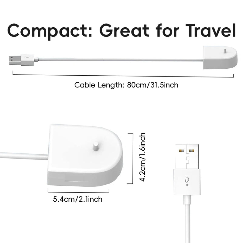 USB Replacement Charger Base for Philips Sonicare Electric Toothbrush, Waterproof Portable Travel Charger Base for Philips 4100