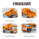 NEW Heavy Dump Truck Engineering Cement Mixer Engine Mini Loader Car Classic Model Building Blocks Sets Bricks Toy City