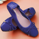 2024 Spring\Autumn Genuine Leather Shoes Woman Flats Work Classi Fashion Bowknot Female Casual Ballet Ladies Shoes Plus Size 44