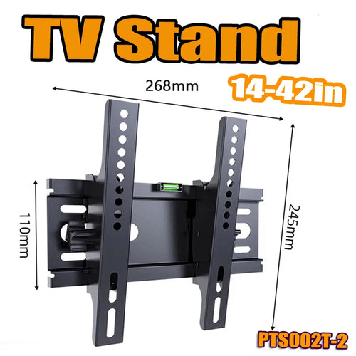 Universale feste TV-Wandhalterung für die meisten 14-42" LED-, LCD- und Plasma-Fernseher, platzsparend neigbar, Monitorständer, max. VESA 200x200mm