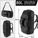 LQARMY 30L 45L 80L Sport Travel Bag Molle Tactical Backpack Gym Fitness Bag Large Duffle Bags for Camping Hunting Fishing