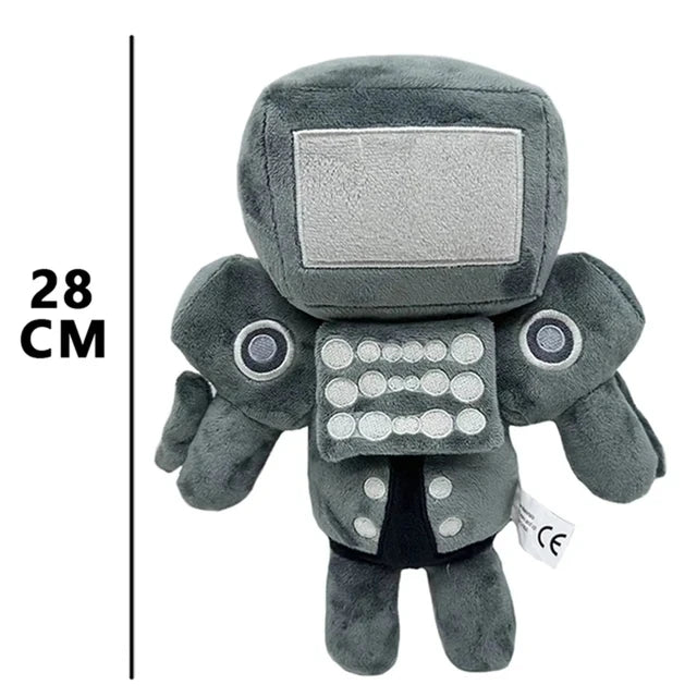 Newest Skibidi Toilet Clockman Titan TV Man Speakerman Plush Toys Horror Game Cartoon Stuffed Doll Kids Birthday Christmas Gifts