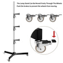 SH 63cm-190cm Gun Grip Light Stand 1/4 and 3/8 Screw With Wheels Folding Tripod For Studio Flash LED Light Softbox COB Light