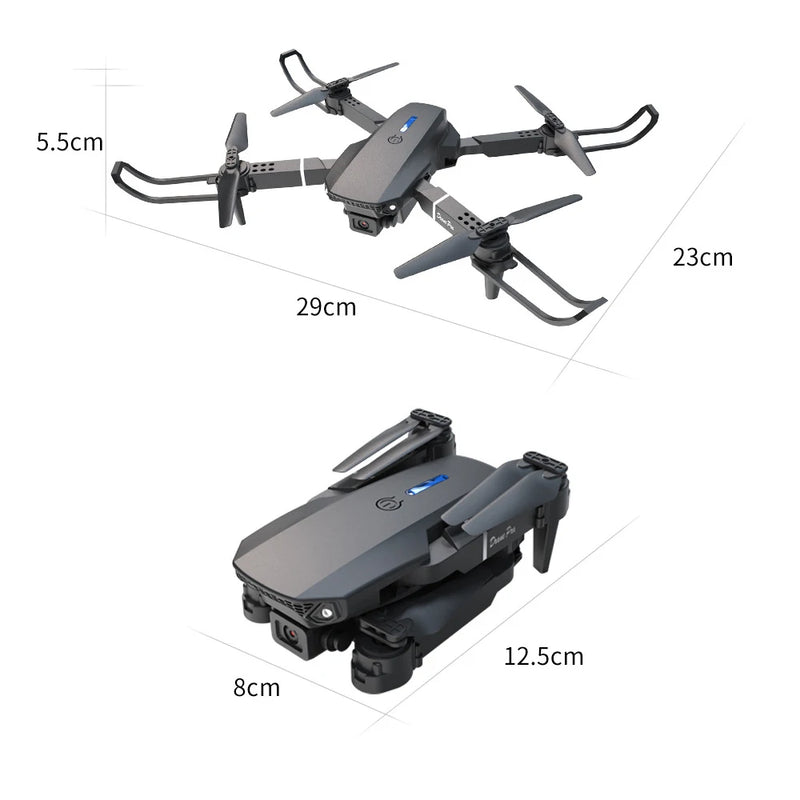 Toys For Boys Girls E88 Pro Mini RC Drone E88Pro Dron 480P Dual Camera 2.4G Wifi Cheap Quadcopter Remote Control Helicopter