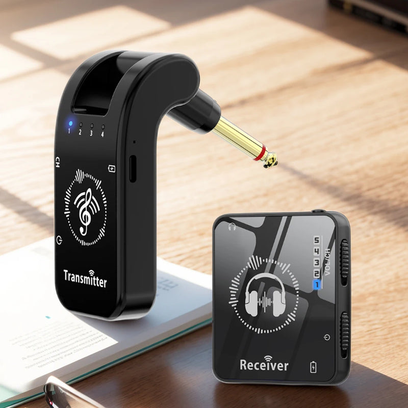 Wireless in Ear Monitor System Rechargeable Transmitter Receiver Wireless Earphone Monitor Transmission System 10H Battery Life