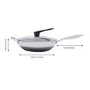 Non-stick Wok Pan with Honeycomb Coating, Scratch-resistant and Durable, 1L Capacity, Effortless Cleaning, Ideal for Healthy