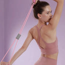 Gym 8 Word Elastic Band Chest Developer Rubber Expander Rope Sports Workout Resistance Bands Fitness Equipment Yoga Training