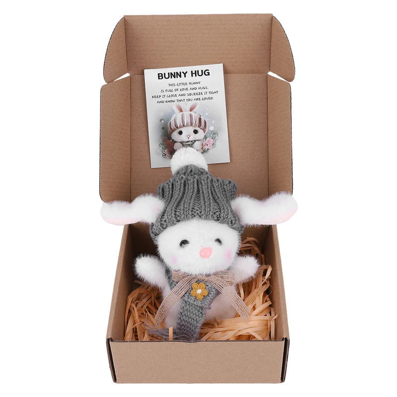 Mini Bunny Hug Cute Easter Gift Easter Plush Bunny Easter Bunny Stuffed Animal Easter Bunny Doll Gifts for Girls Boys Kids