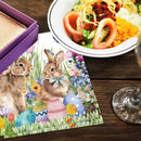 20pcs Easter Bunny Paper Napkins Disposable Napkins Easter Theme Birthday Party Dessert Napkins Spring Easter Party Decorations