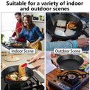 4pcs/1pc Cast Iron Frying Pan/Iron Pot Non-Stick Omelette Pan Home Steak Skillet Gas Stove Induction Saucepan with Double Drip-Spouts