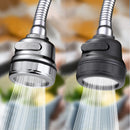 Wasserhahn-Adapter-Strahlregler 3 Modi 360° drehbar Sprudler Hochdruck-Wasserhahnfilter-Verlängerung Wassersparende Wasserhahn-Düse Küchenhelfer