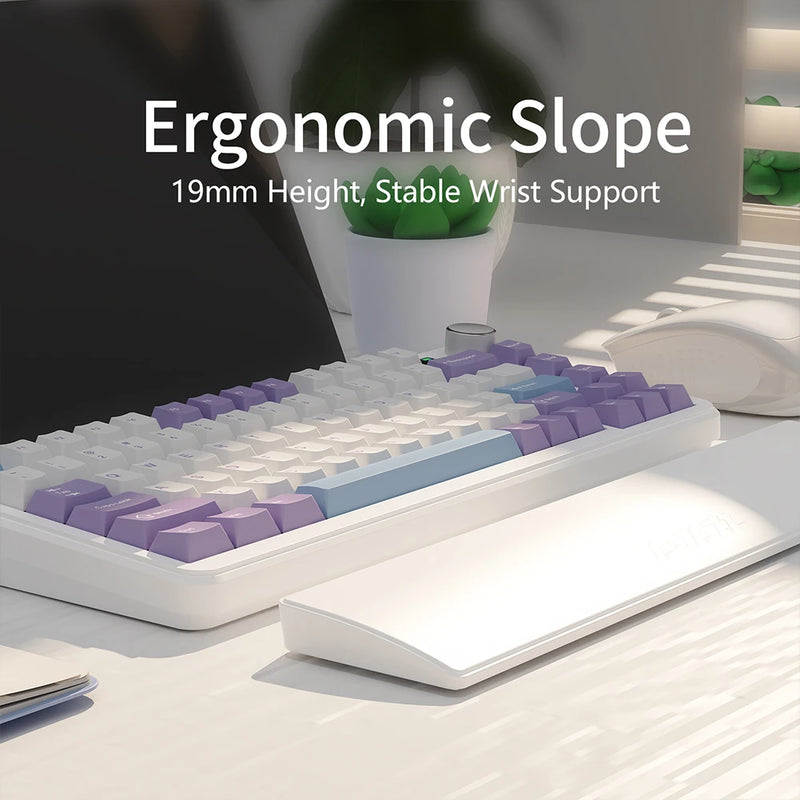 Gaming Keyboard Wrist Rest Pad Ergonometric Memory Foam Anti-Slip Rubber Stable Base Palm Rest 81 Keys Keyboard Hand Support