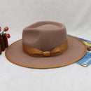 wool cowboy hats men hat felt male fedora with knot  felt hat for summer jazz disco hat for men black fedora hat  wool  hat