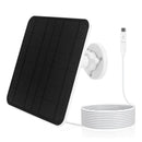 10W 5V Solar Panel Micro USB & USB-C Port Solar Charging Panel 9.8 Ft Charging Cable for Security Camera for Eufycam 3C/2C/2 Pro