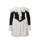 Elegant Party Dresses for Women 2023 Short Flare Sleeve A-line Dress Slim Casual Pleated Dress Birthday New in Women Clothing