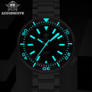 ADDIESDIV2025 New 8215 Movement 200m Waterproof BGW9 Blue Luminous Luxury Diving Automatic Watch Stainless Steel Sapphire AD2523