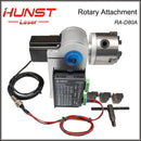 Hunst Rotary Attachment D80 Rotary Device with 3 Jaw Chuck, Can Choose DM5042 Driver for UV CO2 and Fiber Laser Marking Machine