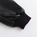 autumn new women's European and American style high-end feeling slimming faux leather pilot jacket short jacket