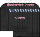 5-10 PCS Dustproof Cloth Cover Bags Clothes Hanging Garment Dress Suit Coat Dust Cover Home Storage Bag Pouch Case Organizer