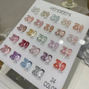 New Ice Translucent Cat's Eye Nail Polish Glue Ice Through Cat's Eye Glue Art Nail Glue 24Colors Non-toxic Long lasting Nail Gel