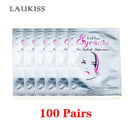 25/50/100 Paar Augenpads Wimpernunterlagen für die Wimpernverlängerung, Hydrogel-Pads, rosa, fusselfreie Sticker für falsche Wimpern