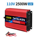 12V/24V to AC 110V 60Hz Pure Sine Wave Inverter Car Power Tranfermer  1600w-8000W Voltage Portable  Converter with LED Display