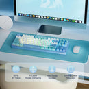 Redragon K707 80% Wired Gasket RGB Gaming 3-Modes 87 Keys TKL Mechanical Hot-Swap Keyboard，Noise Dampening,Dragon Chant Switch