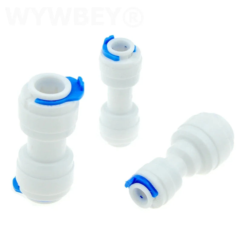 Reverse Osmosis Quick Coupling 1/4 3/8 Hose Connection Tee Y Connector 2 Way Equal Elbow Straight RO Water Plastic Pipe Fitting