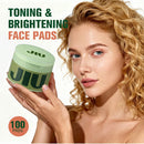Skincare Anti-Aging, Dark Spot & Wrinkle Minimizing Toner Pads with Snail Mucin, Centella Asiatica, Niacinamide, Peptide Complex