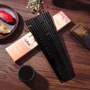 1 Paar japanische Essstäbchen schwarz Sushi Fast Food Nudeln Essstäbchen koreanisches Geschirr Küchenbarzubehör chinesisches Besteck