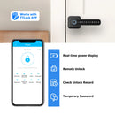 Eingang Automatisches Schloss ttlock App Fernbedienung Smart Lock Riegelschloss Fingerabdruck Code Zuhause Holztürschloss Griff für Büro Zuhause