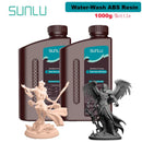 SUNLU 2KG Water Washable / Water Washable ABS Resin Resin 1000G/Bottle 405nm Rapid UV-Curing Photopolymer Resin For LCD 3D Print