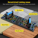 Multifunction Push Up Board, 24-in-1 Portable Strength Training Equipment,Home Workout Fitness Board with Resistance Bands