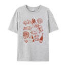 Summer Ocean Coastal Graphic Tees Trendige Retro Ästhetik La Dolce Vita T-Shirt Süßes Austern Wein Shirt Strandurlaub Damen Oberteile