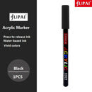 Jupai 1PCS Acrylic Marker Pens Plumones 24Color Painting Stationery Ceramic Glass Fabric Graffiti Waterproof Water-based