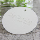 Special Paper Bump Printing Fashion Embossed Letter Tag Women's Clothing Personality Design Custom Factory Direct Sales