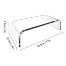 Monitor Stand Riser Acrylic Laptop Stand Clear Desktop Computer Riser  Table Storage Stand Desk Organizer for Storing PC Screen