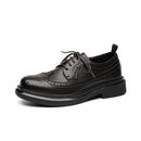 New Trending Brogues Classic Men Dress Shoes Men Oxfords Patent Leather Shoes Lace Up Formal Black Leather Wedding Party Shoes