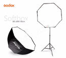 Godox 80cm 31.5in Portable Octagon Softbox Flash Speedlight Speedlite Umbrella Softbox Brolly Reflector (Softbox Only)