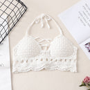 summer holiday beach camis lady sexy tassels crochet camisole women sexy tassels bikini camis female crochet halter bikini tops